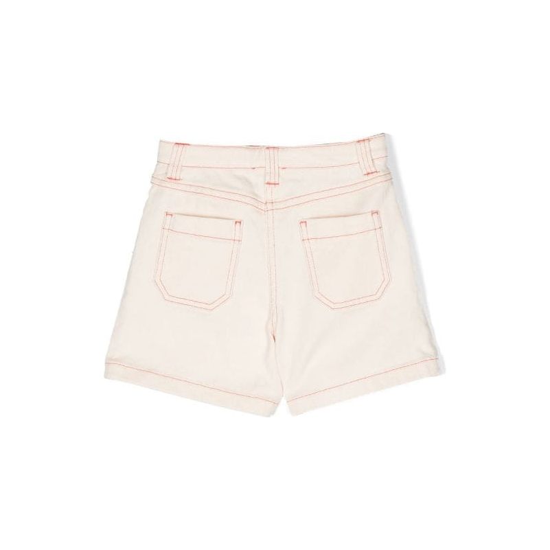 TIGER EMBROIDERED CONTRAST STITCH SHORTS