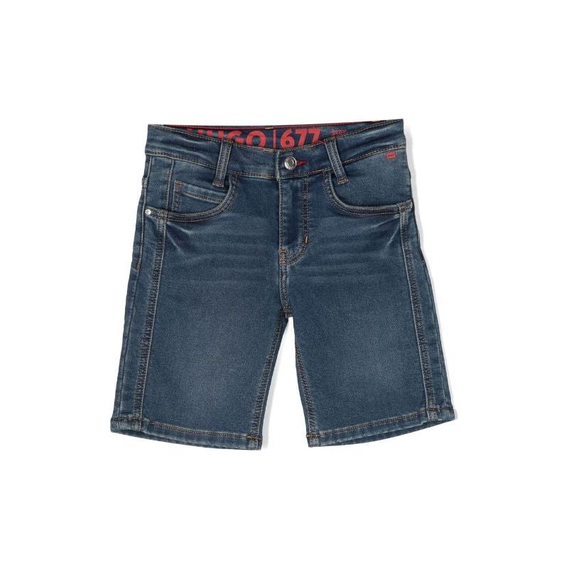 STRAIGHT LEG DENIM SHORTS