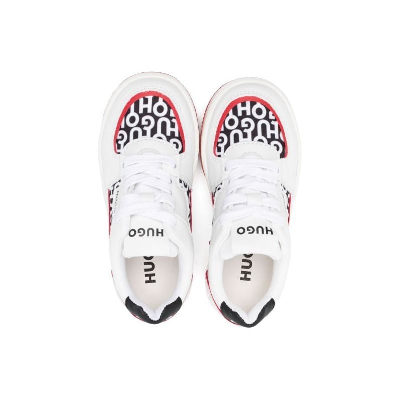 LOGO PRINT LACE UP SNEAKERS