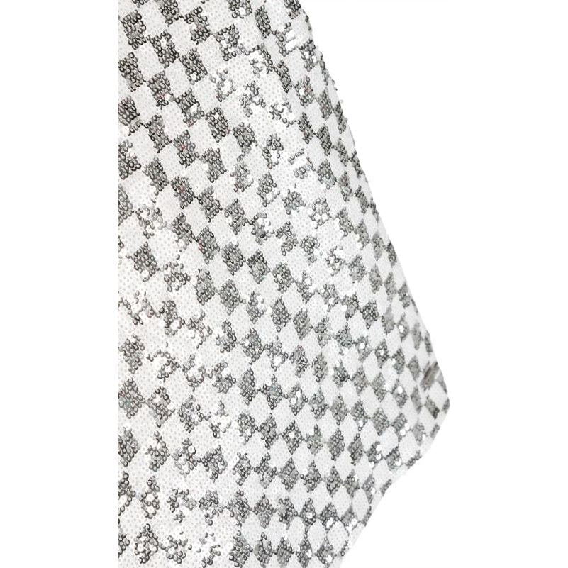 Check Pattern Sequin Dress