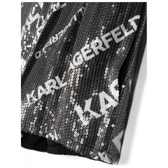 Logo Print Sequin Shorts