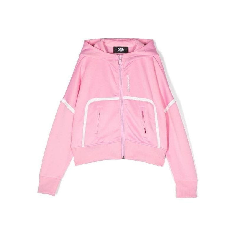 LOGO PRINT ZIP UP HOODIE