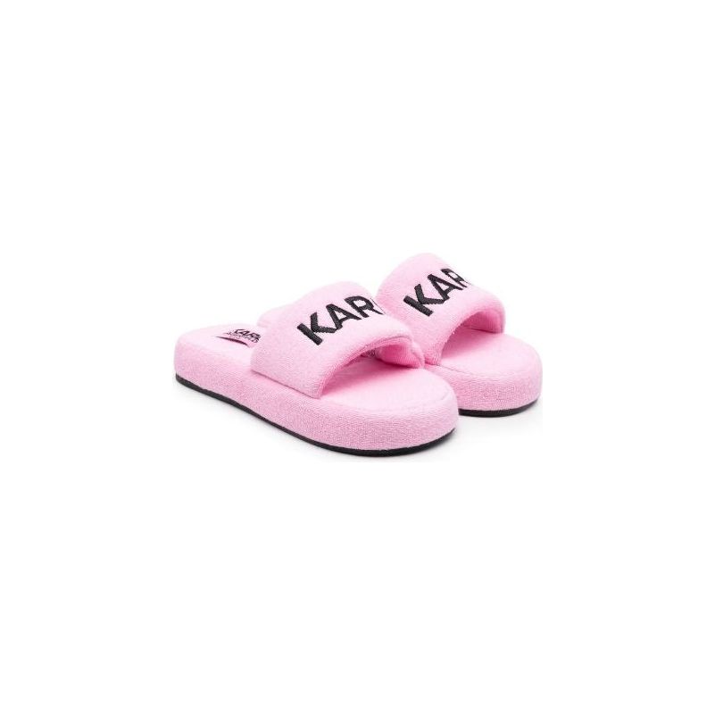 EMBROIDERED TERRY CLOTH SLIPPERS