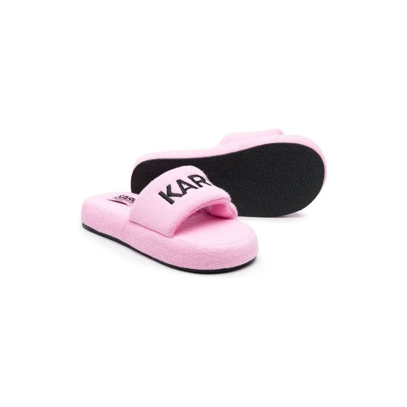 EMBROIDERED TERRY CLOTH SLIPPERS