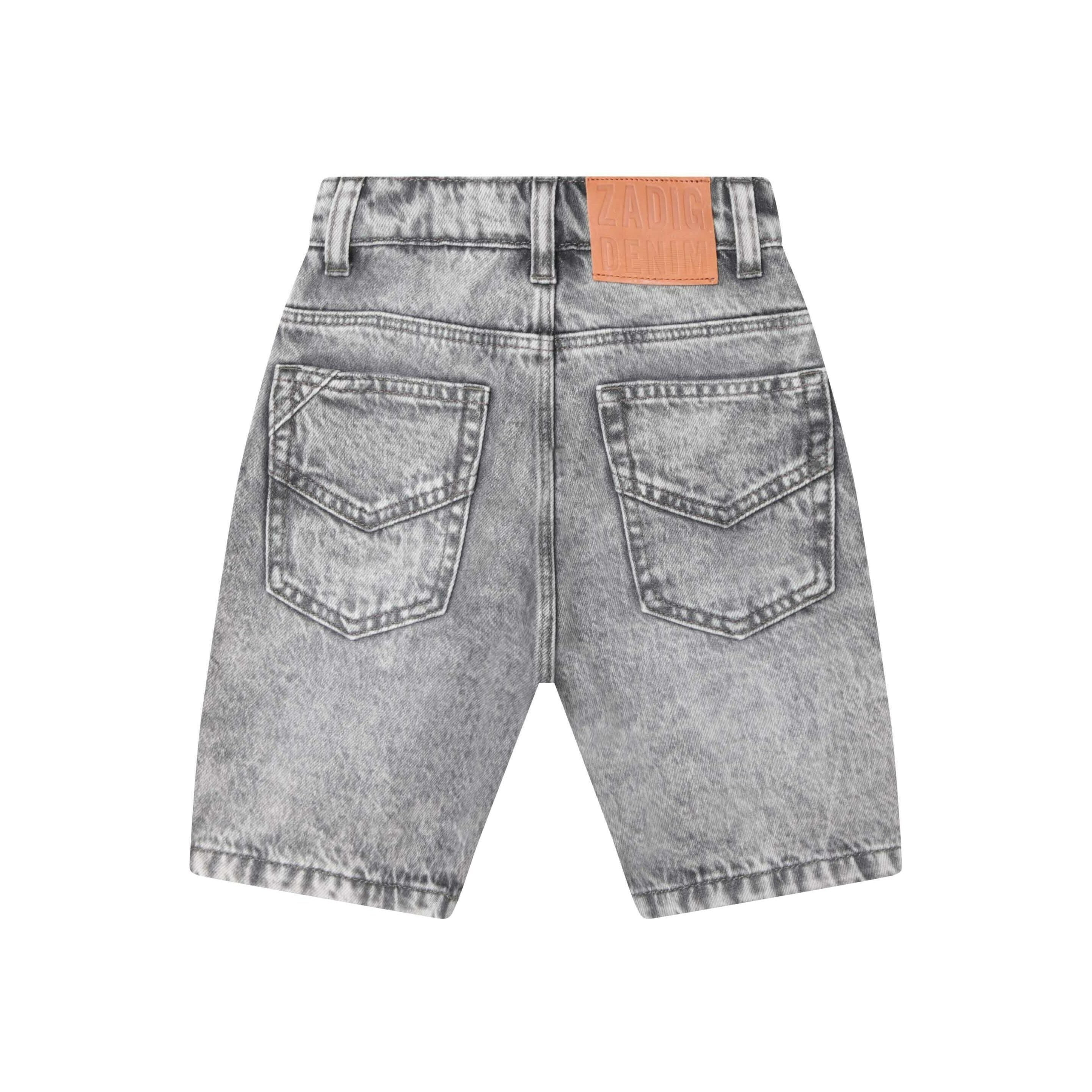 FADED DENIM SHORTS