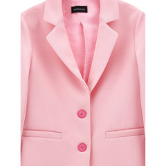 Masculine Style Crepe Jacket