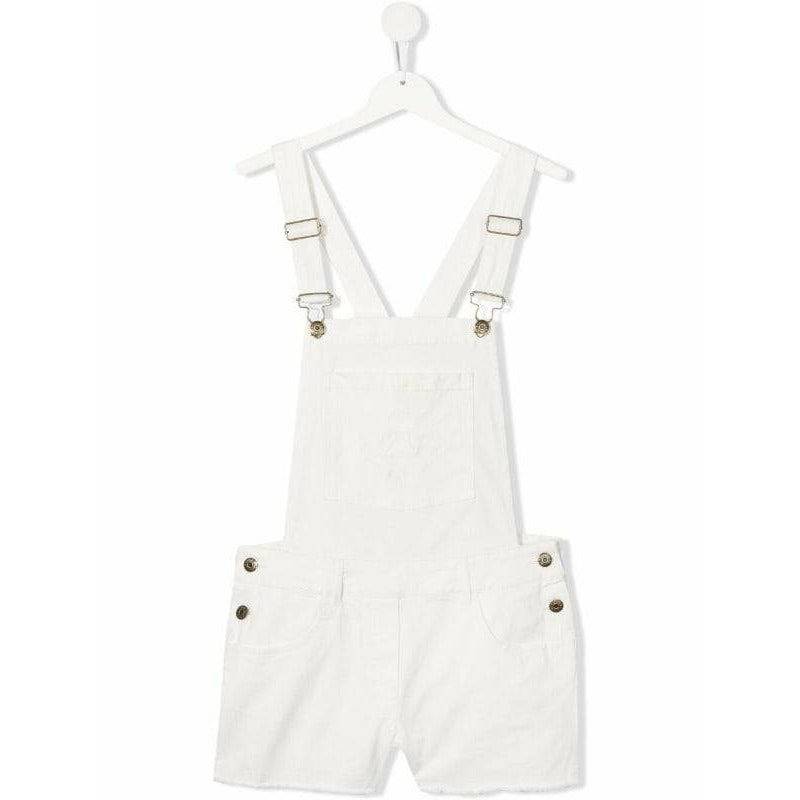 FRAYED HEM DUNGAREES