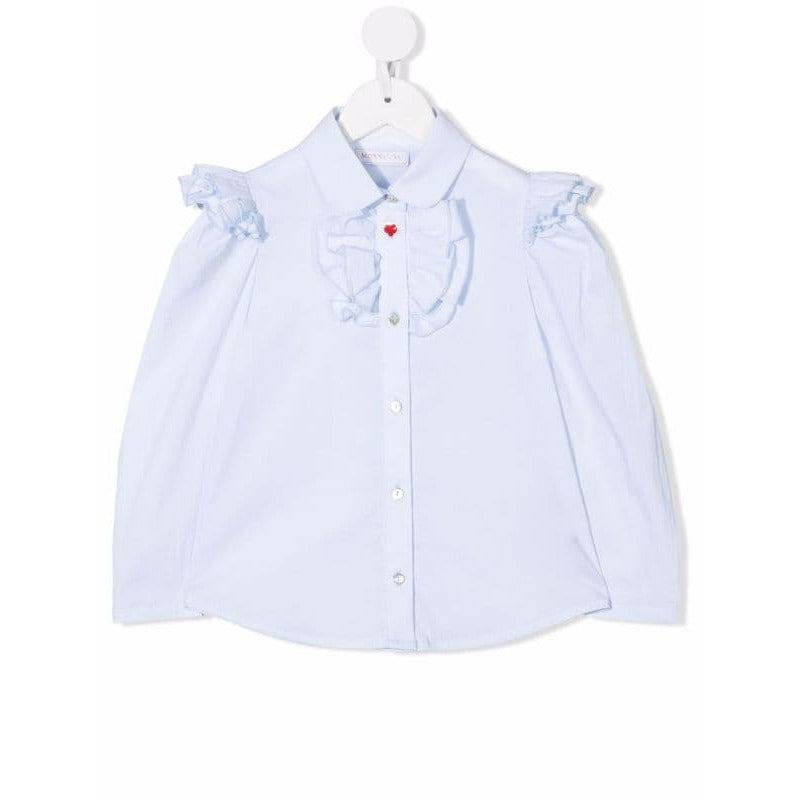 Smooth Poplin Ruffle Shirt