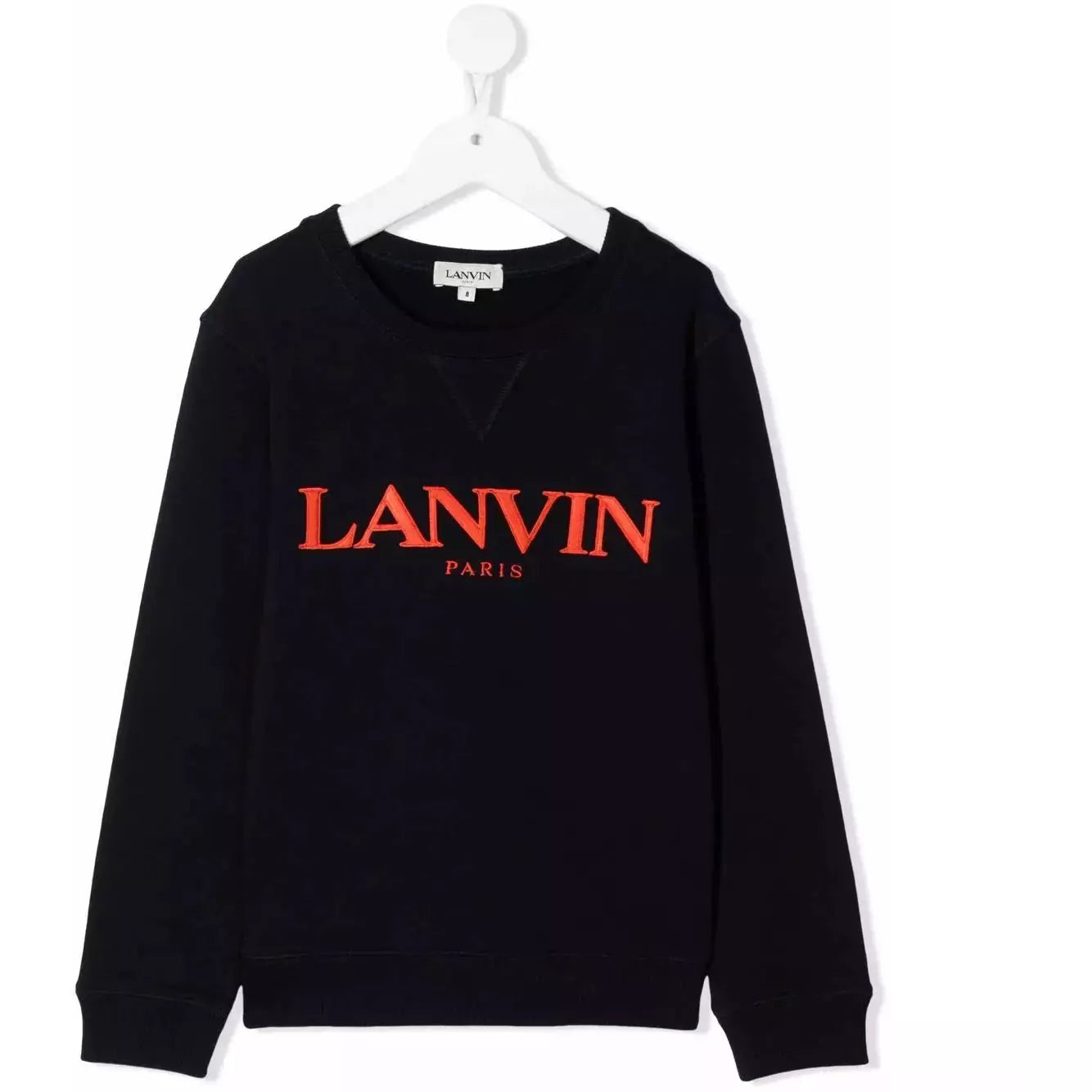 EMBROIDERED-LOGO COTTON SWEATER