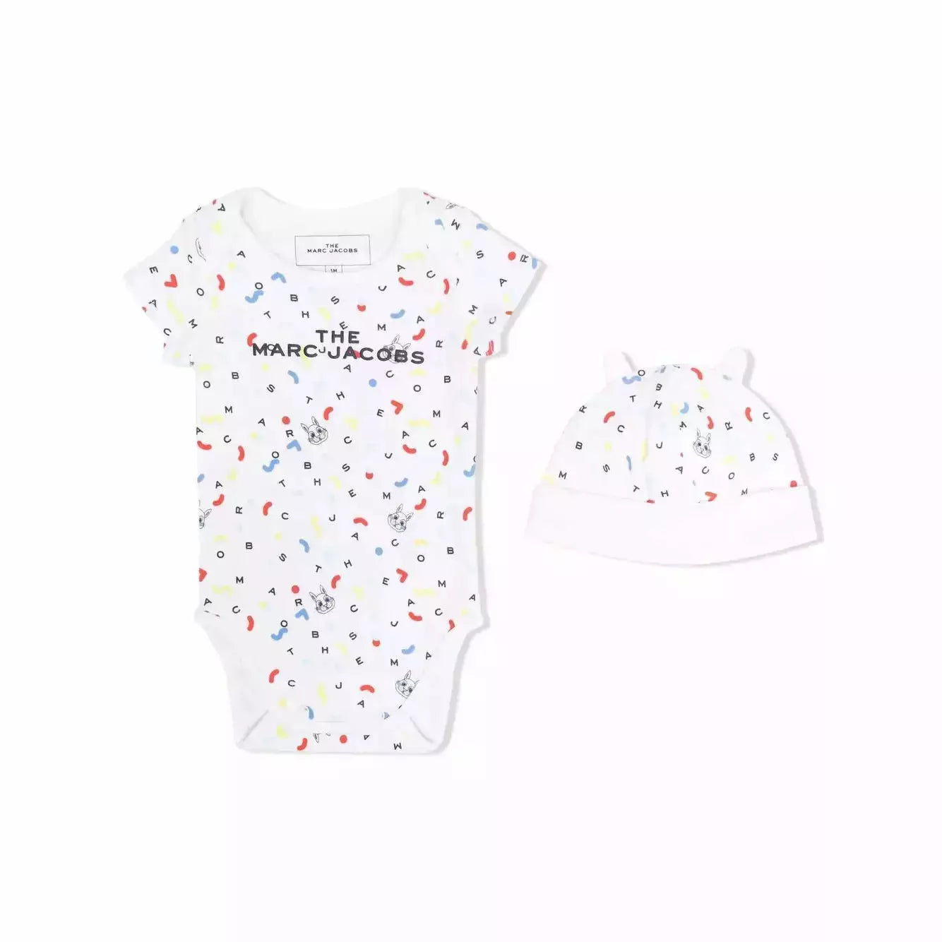 LOGO-PRINT BODYSUIT SET