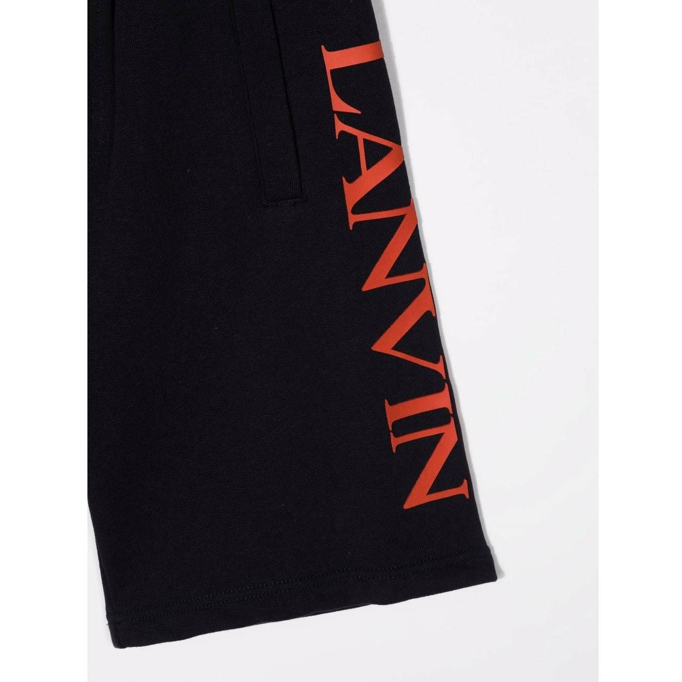 Logo Print Track Shorts