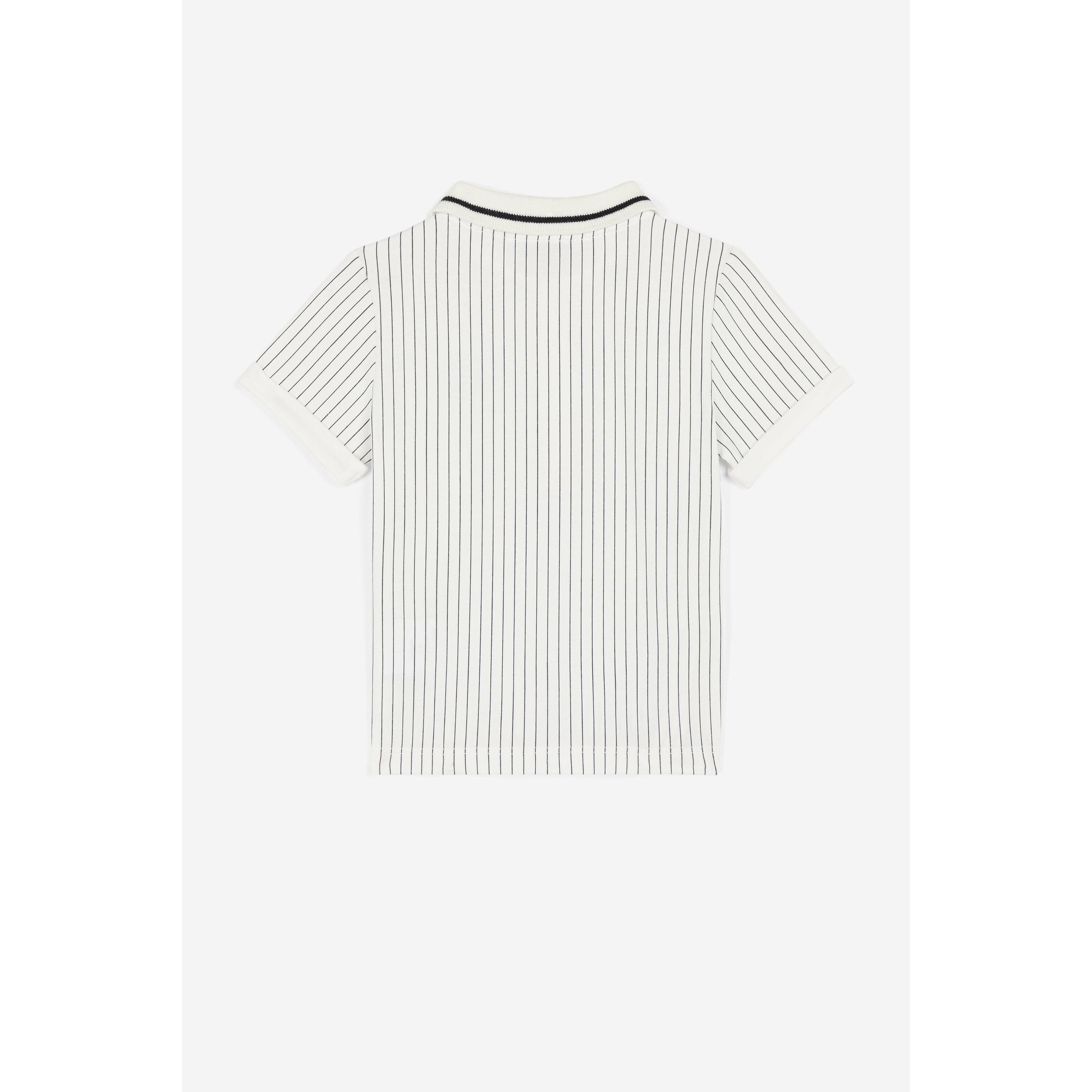 Logo Striped Polo Shirt