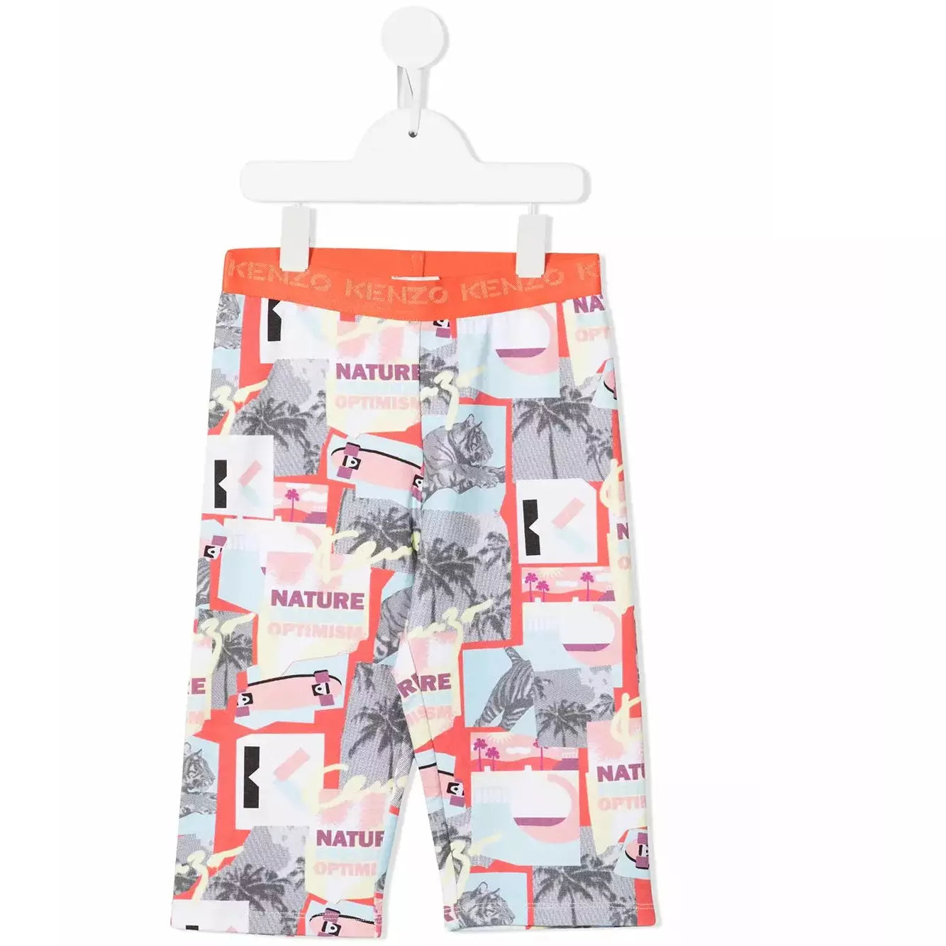 GRAPHIC-PRINT BICYCLE SHORTS