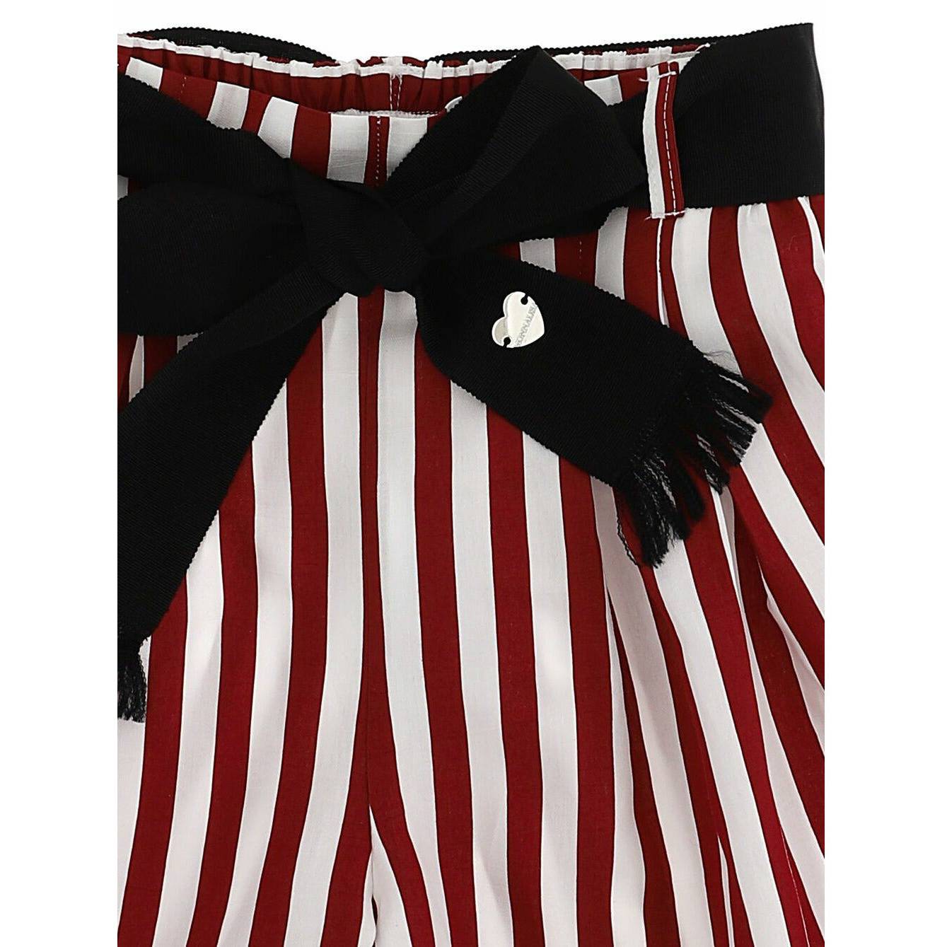 Striped Viscose Bermuda Shorts