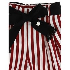 Striped Viscose Bermuda Shorts