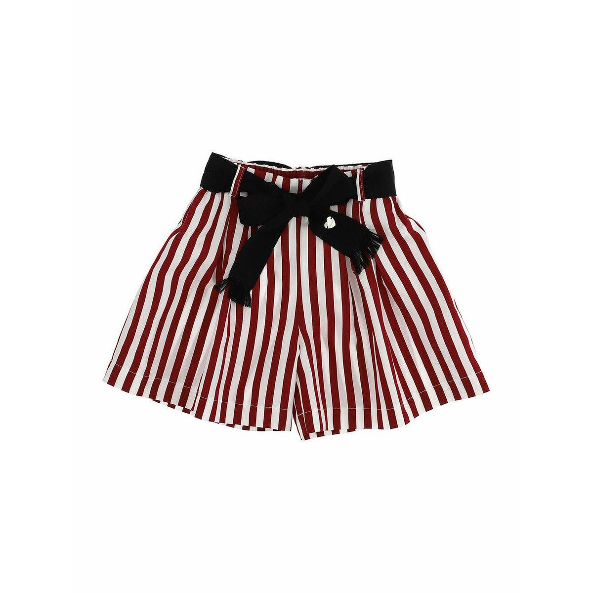 Striped Viscose Bermuda Shorts