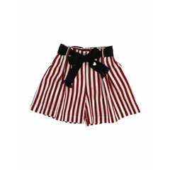 Striped Viscose Bermuda Shorts