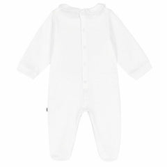 Cotton White Overall With Gold Logo