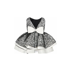 Stella Embroidered Dress - Black