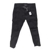 Black Twill Chino Pants