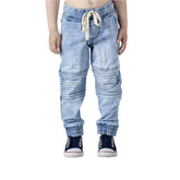 Mid Blue Panel Jeans