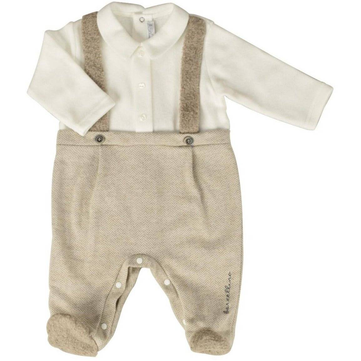 BABY BOYS YARN OVERALLS