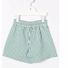 Cotton Muslin Striped Shorts