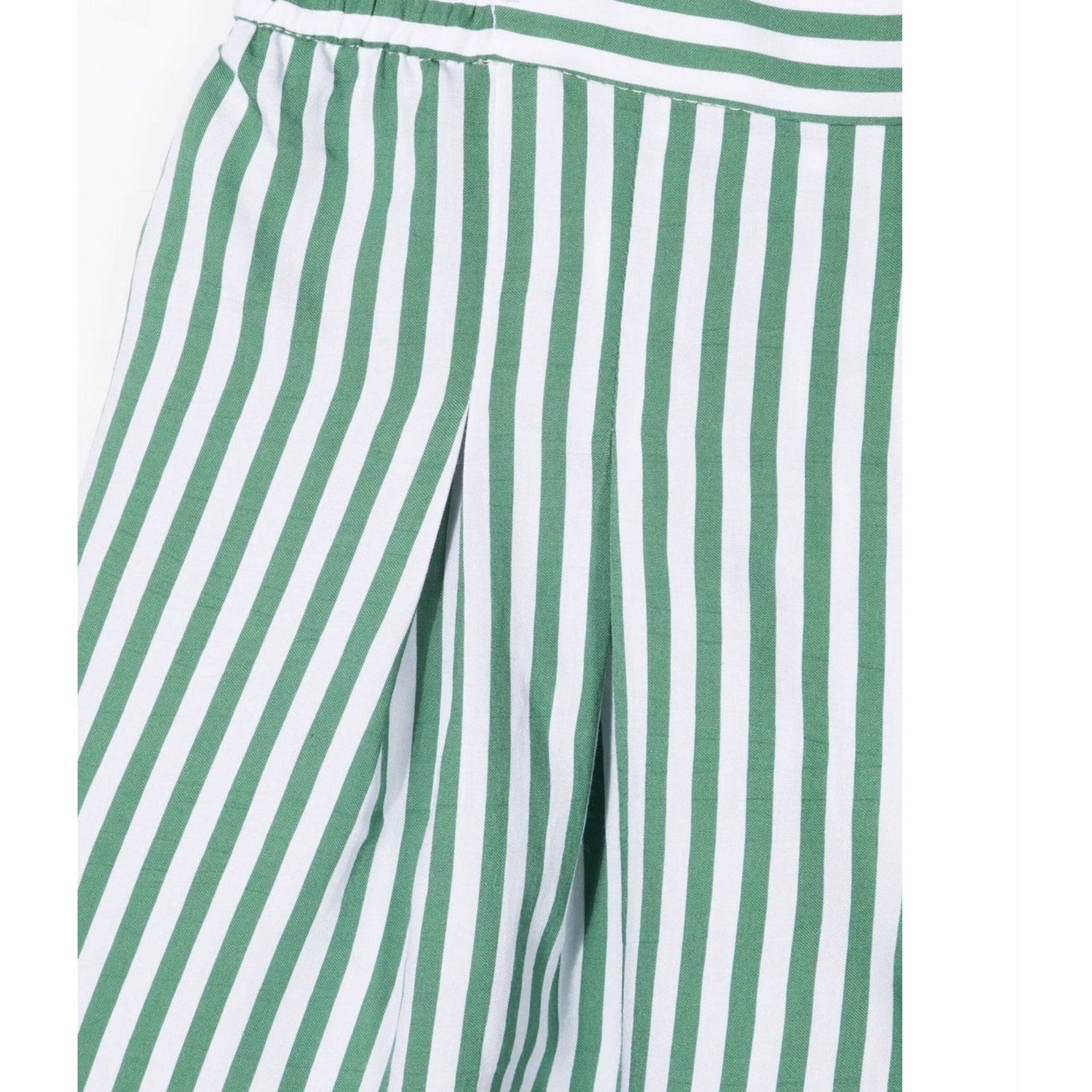 Cotton Muslin Striped Shorts