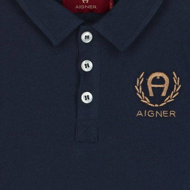 MINI ME LOGO POLO SHIRT - NAVY