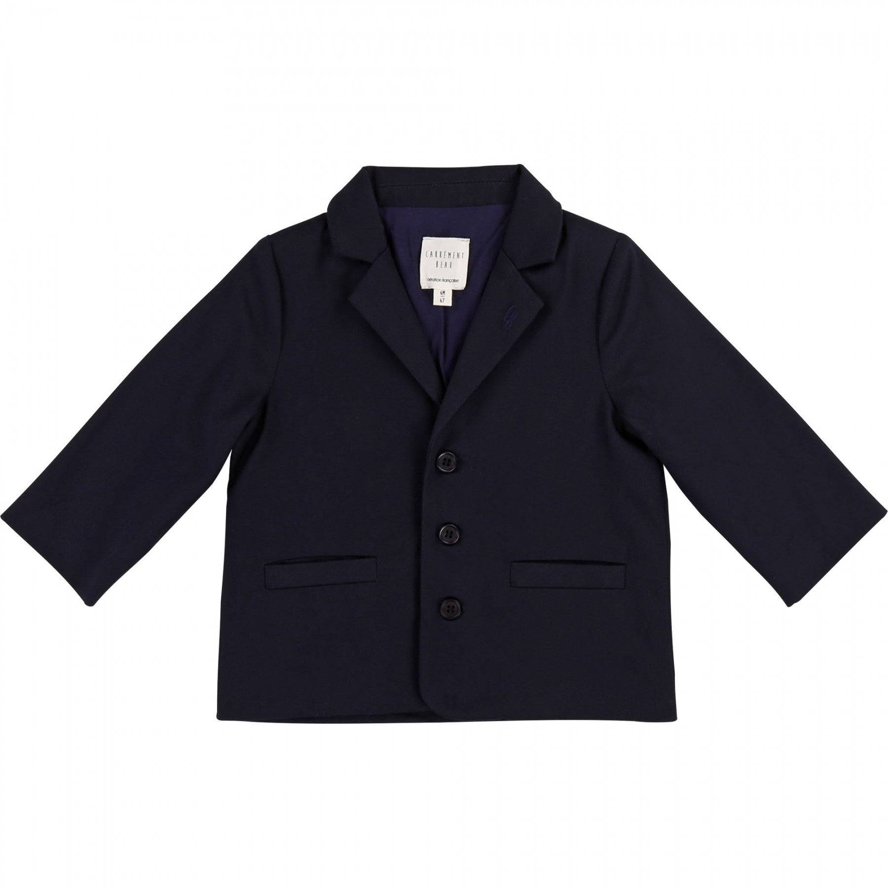 Baby Boy Navy Two Piece Suit Set