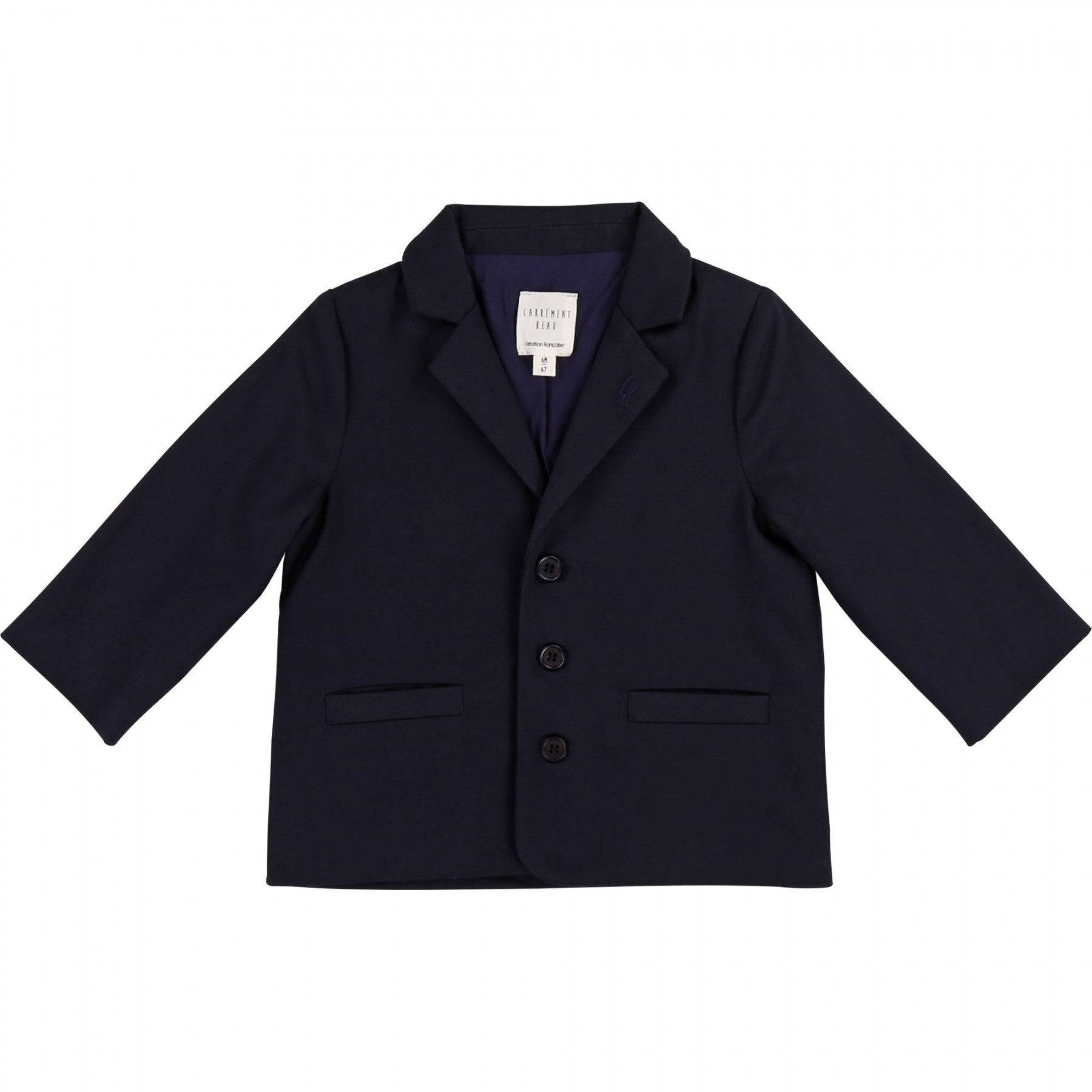BABY BOYS NAVY TWO PIECE SUIT SET