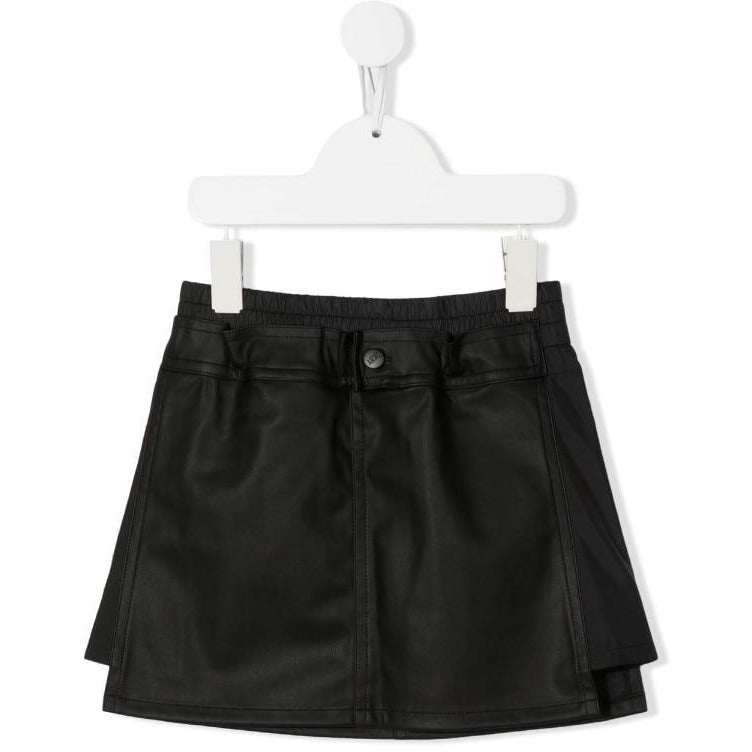 Layered Logo Print Skirt