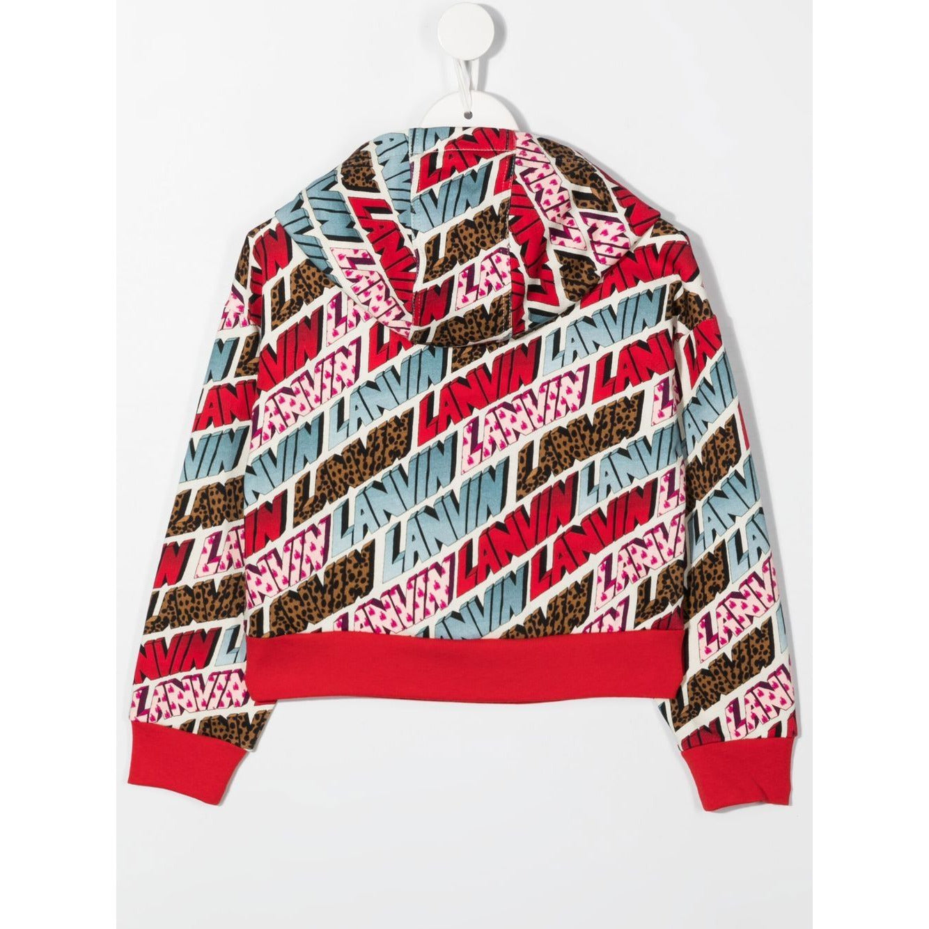 Logo Print Fleece Hoodie