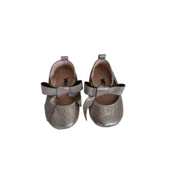 Rosebud Leather Shoes - Champagne