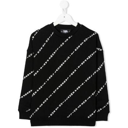 LOGO PRINT ALL-OVER SWEATER
