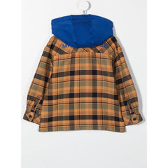 Logo Embroidered Checked Jacket