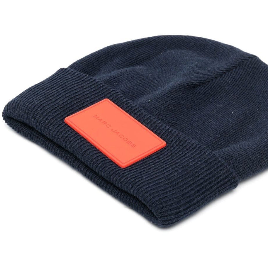 LOGO PATCH RIBBED TURN UP BEANIE