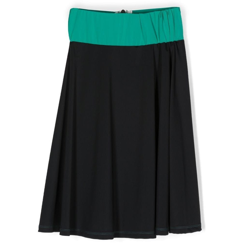 Logo Print Zip Up Skirt