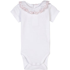White Ruffle Onesie