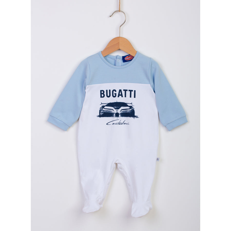 BABY BOYS LOGO PRINT OVERALL