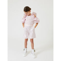 Poplin Top With Flounces