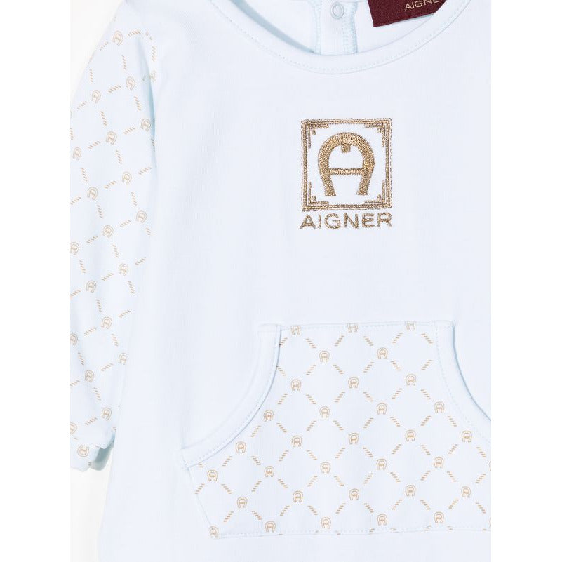 Cotton Overall Set With Embroidered Logo