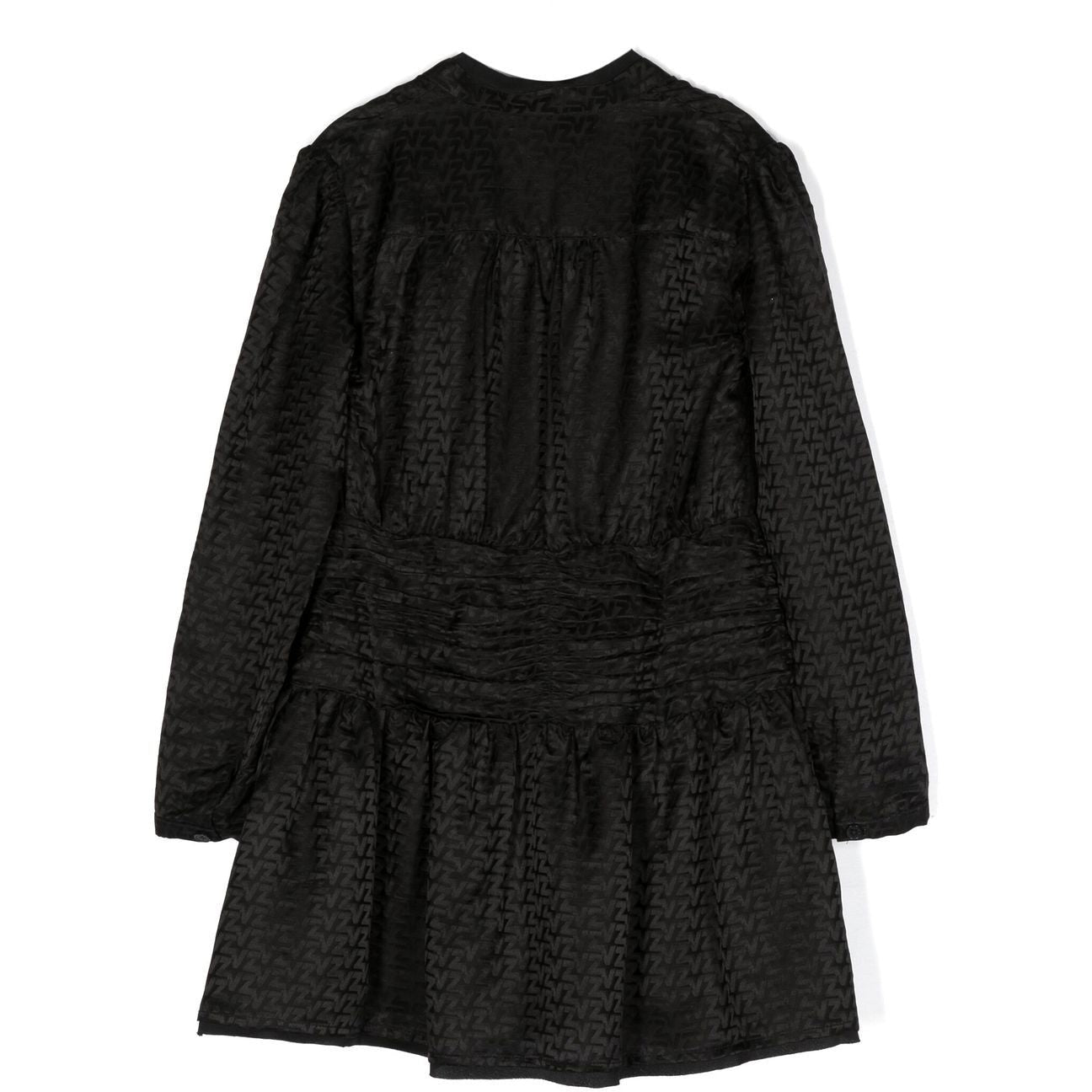 JACQUARD DRAPED DRESS