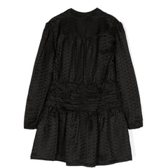 JACQUARD DRAPED DRESS