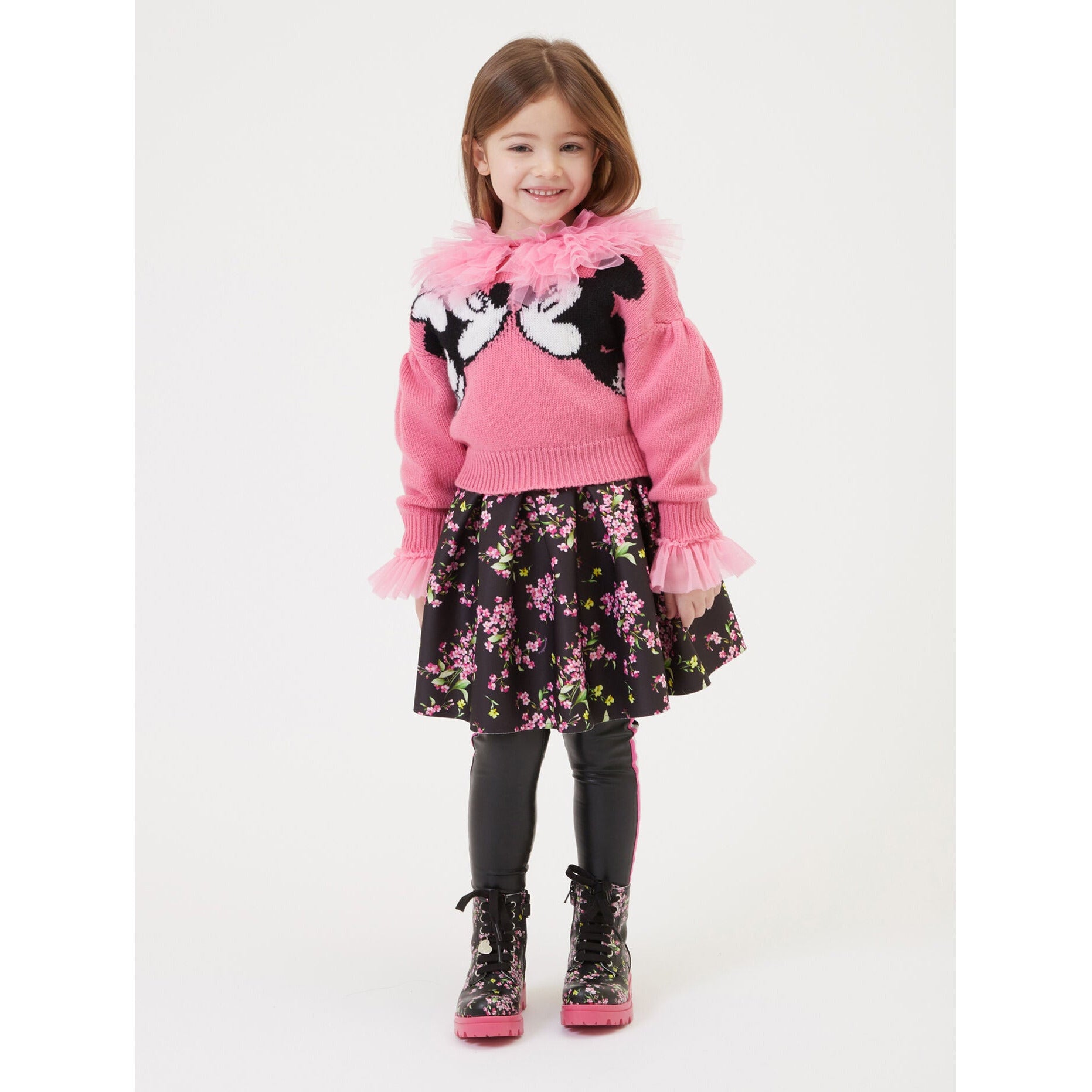 MINNIE AND MICKEY MOUSE MERINO SWEATER