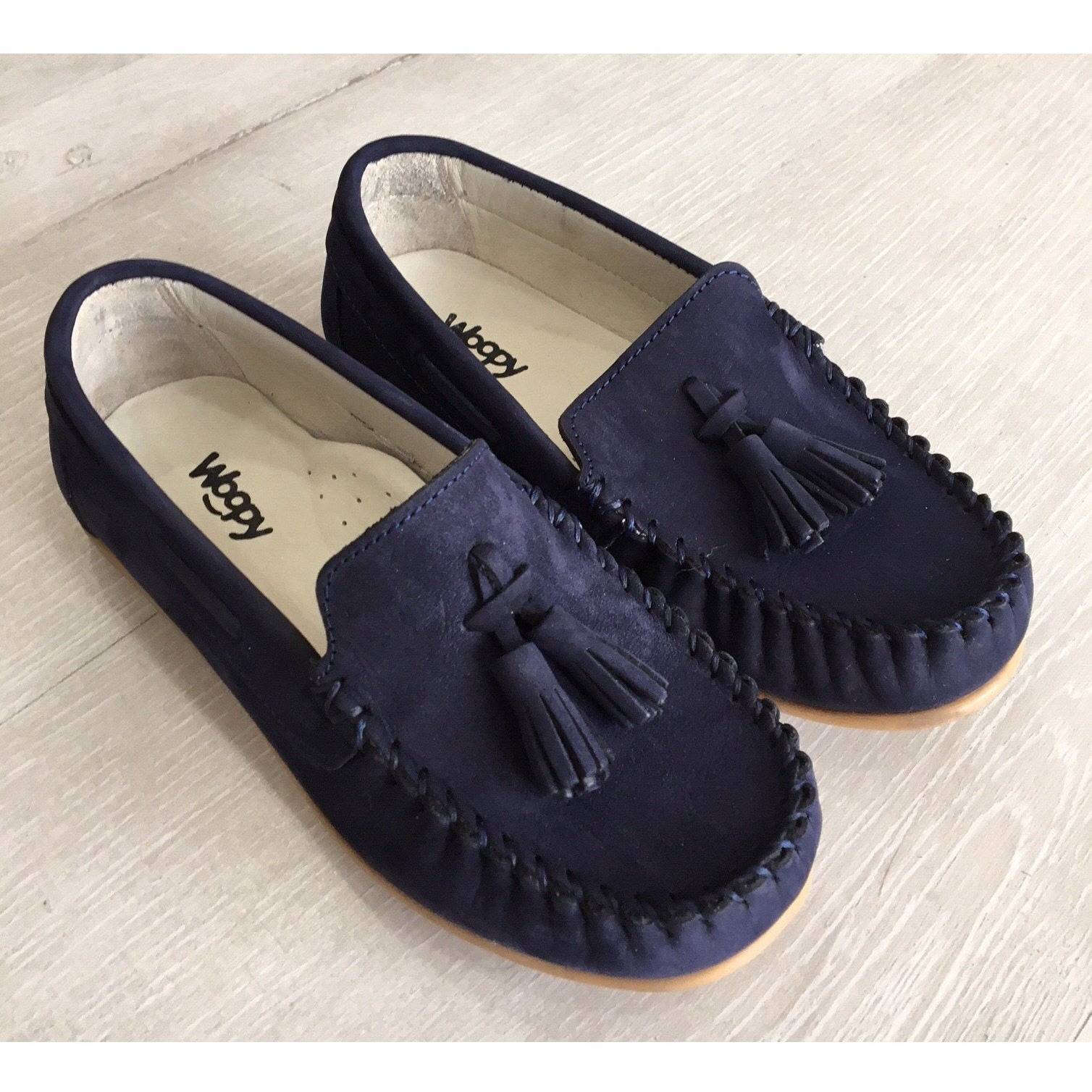 PEPPE SUEDE LOAFERS - NAVY