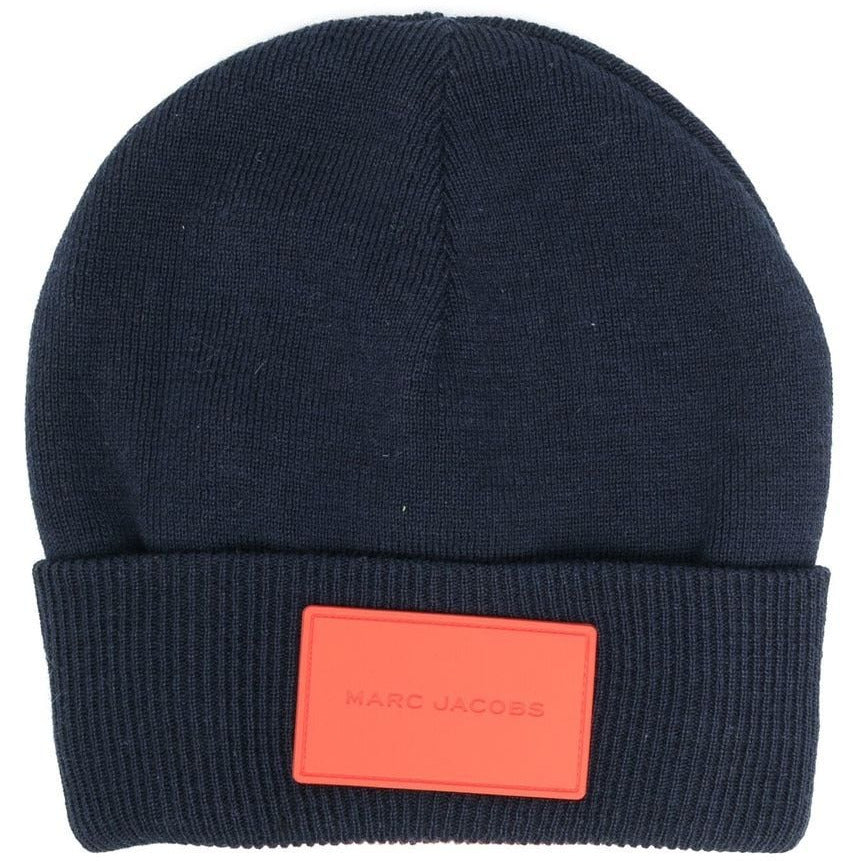 LOGO PATCH RIBBED TURN UP BEANIE