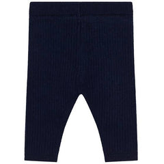 Navy Ribbed Leggings