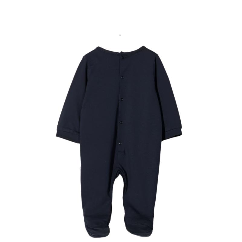 Metallic Logo Cotton Overall Set