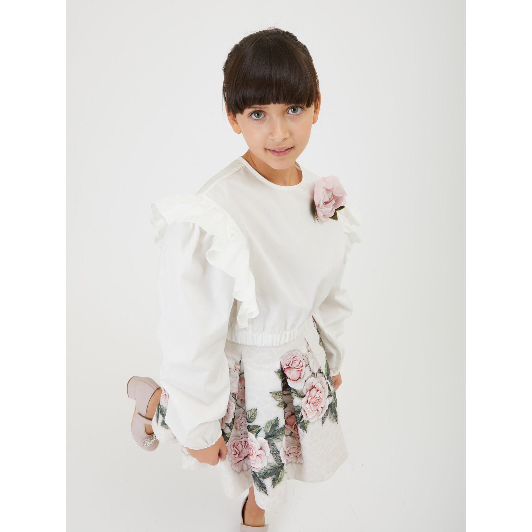 Rose Poplin Top